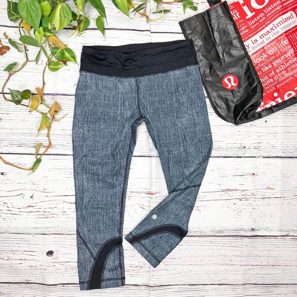 lululemon athletica Pants - Lululemon Run Inspire Crop Burlap Black 6